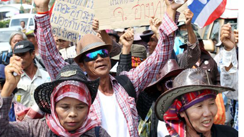 ชาวนาไทยงดการชุมนุมประท้วง ณ กรุงเทพฯ